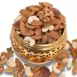 panchmeva mix dry fruit (black raisins, black dates, black dates, almonds, apricots, cashews, dates, figs, pistachios, raisins, walnuts, assorted fruits & nuts)