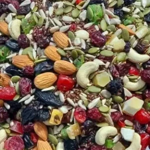 panchmeva mix dry fruit (black raisins, black dates, black dates, almonds, apricots, cashews, dates, figs, pistachios, raisins, walnuts, assorted fruits & nuts)